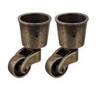 jojofuny Poleas para Muebles de Aleación de Zinc 2piezas Movimiento Suave y Estructura Resistente para Sofás y Equipos de Hogar
