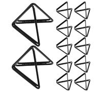 jojofuny Portatarjetas de Mesa Triangulares de Metal Negro 36 Unidades, Soporte para Tarjetas, Números y Fotos para Bodas, Fiestas y Decoración de Eventos