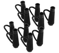 jojofuny Protector de Cable Alivio de Tensión de Plástico para Secador de Pelo Negro y Funda Flexible para Uso en Salones y Cuidado Personal