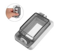 jojofuny Protector de Caja Eléctrica con Ventana Transparente para Exteriores Resistente la para Interruptores y Botón de Parada de Emergencia Protección Segura para Sistemas Eléctricos