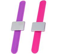 jojofuny Pulsera de Silicona para Peluquero Imán Fuerte, Sujeta Pinzas y Tijeras Pequeñas, 2 Piezas, Accesorio Práctico para Peluquería Profesional