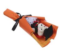 jojofuny Ramo de Peluche para Graduación Oso Naranja de 1 Pieza, Adorno Decorativo para Fiesta y Sesión Fotográfica, Obsequio Original para Celebración y Recuerdo de Graduación