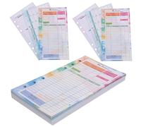 jojofuny Recambios para Cuaderno de Presupuesto Set Papel Planificador Mensual Semanal Gastos para Control de Finanzas