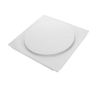 jojofuny Rejilla de Ventilación Ajustable para Techo Fk100-l Blanca, Cubierta Circular de Salida de Aire Acondicionado Central, Difusor de Ventilación para Suministro y Extracción de Aire