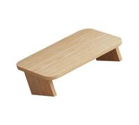 jojofuny Reposapiés de Madera Maciza de 30 CM Color Roble Taburete Pequeño Antideslizante para Oficina Hogar y Sofá Soporte Ergonómico para Pies y Piernas
