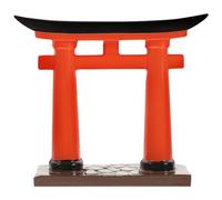 jojofuny Resina japonesa Shinto Torii Tor miniatura Acuario Torii Ornament Zen Jardín Accesorios Acuario Puente Paisaje Decoración