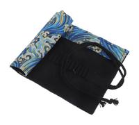 jojofuny Rollo Estuche Caja De La Pluma Bolsa De Lapices Bolsa De Lápiz Bolsa De Arte Envoltura De Lápiz Organizador De Lápices Cartuchera Cajas De Lápiz Bolsa De Viaje Blue Lienzo