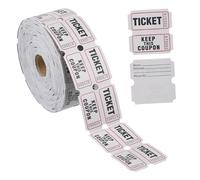 jojofuny Rollos de boletos multiusos de papel grueso revestido con patrón clásico perforado para separar fácilmente para fiestas de bingo y empresas