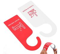 jojofuny Señal de Puerta Colgante Doble Cara No Molestar y Limpieza 8.46X3.34 Pulgadas Material Robusto para Hoteles y Espacios de Trabajo