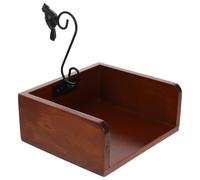 jojofuny Servilletero para Mesa de Comedor o Cocina Estructura Robusta de Madera, Diseño Rústico y Soporte para Servilletas Grandes en Ambiente Rústico