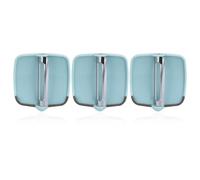 jojofuny Set de 3 Peladores de Frutas y Patatas de Acero Inoxidable 430 Mango Pp, Pelador Multifuncional para Cocina, Adecuado para Verduras y Hortalizas