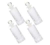 jojofuny Set de 4 Botellas de Aromaterapia de Vidrio Transparente de 150 Ml Frascos Vacíos para Aceites Esenciales y Perfume Botellas Aromáticas para Decoración del Hogar y Purificación
