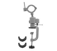 jojofuny Soporte de Aluminio para Taladro Eléctrico y Amoladora, Base Antideslizante, Rotación 360 Grados Ajustable, Portaherramientas Resistente para Banco de Trabajo y Carpintería