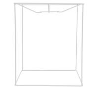 jojofuny Soporte de Lámpara de Hierro Forjado E27 para Pantalla Tejida Estructura Cuadrada 20-24 CM Accesorio DIY para Lámparas Colgantes Mesa Uso Hogar y Oficina