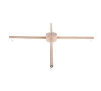 jojofuny Soporte de Madera Beige Base Plana para Carillón de Viento Soporte Vertical Versátil Accesorio para Manualidades de Cuna y Decoración Adecuado Hogar y Jardín