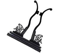 jojofuny Soporte de Plástico Negro para Exhibición de Abanicos Tradicionales Base Estable y Diseño Circular Adecuado para Decoración del Hogar