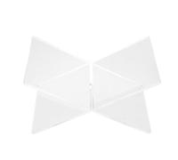 jojofuny Soporte para Libros de Acrílico Transparente en Forma de X, Estante Multifuncional para Lectura y Exhibición, Reposalibros Resistente Adecuado para Estudiantes y Oficina