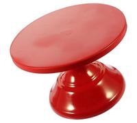 jojofuny Soporte para Pasteles de Hierro Rojo 33 CM bajo 20 CM Plato Decorativo para Postres y Frutos Secos Frutero para Mesa en Fiestas y Celebraciones