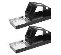 jojofuny Soporte para Soldador Multiuso de Metal con 8 Orificios, Base Aislante Resistente al Calor, Mini Soporte Compacto para Soldadura y Pirograbado, 2 Piezas para Estación de Trabajo