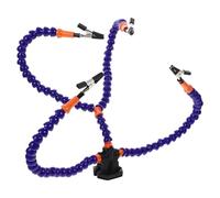 jojofuny Soporte para Soldadura de Tercera Mano Abrazadera de Mesa Herramienta Manual para Estación de Soldadura Color Azul Compacto y Portátil