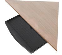 jojofuny Soporte para Teclado de computadora Gran Bandeja de Teclado Pull out Keyboard Drawer Apoyo Debajo del cajón de Escritorio para el Teclado pequeña Bandeja para Teclado páginas Negro