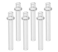 jojofuny Soportes de Vidrio para Mechas de Lámpara de Aceite 4Mm X 25Mm 6 Piezas Accesorios Resistentes al Calor para Quemadores de Aceite Repuestos para Lámparas de Queroseno y Uso