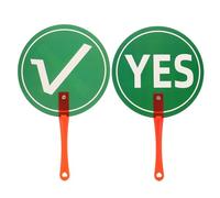 jojofuny Tableros de Votación Portátiles para Aula, Paletas de Respuesta Sí o No y Verdadero o Falso, Accesorio Educativo para Enseñanza Primaria en Inglés, Material Interactivo