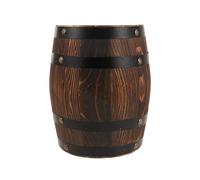 jojofuny Taburete Auxiliar Decorativo de Madera con Forma de Barril de Vino de Roble Vintage, Ideal para jardín, balcón o casa de Campo. Color marrón Claro.