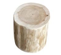 jojofuny Taburete de Tronco de Árbol Pequeño de Madera Maciza Natural Diámetro 18-21 CM Altura 30 CM Multifuncional para Cambiarse los Zapatos Mesita Auxiliar y Decoración Interior