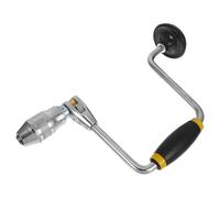 jojofuny Taladro Manual de Acero Manivela y 4 Mordazas, Herramienta Artesanal para Joyería y Carpintería, Perforadora Pequeña Ergonómica para Trabajos Manuales