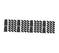 jojofuny Tapa De Goma De La Rueda Vástago Inserta Mangas Manguito De Zócalo De Rueda Inserto De Zócalo De Rueda Tapa con Inserciones Redondas Lanzadores Negro Abs 20 Piezas*4