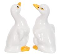 jojofuny Tapas de Cerámica para Tornillos de Inodoro Forma de Pato, 2 Unidades, Decorativas para Baño, Resistentes y Fáciles de Instalar, Accesorio Adecuado para Hogar, Hotel y