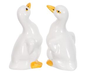 jojofuny Tapas de Cerámica para Tornillos de Inodoro Forma de Pato, 2 Unidades, Decorativas para Baño, Resistentes y Fáciles de Instalar, Accesorio Adecuado para Hogar, Hotel y