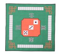 jojofuny Tapete Cuadrado Grueso de Goma Verde Antideslizante para Mesa de Cartas y Dominó Efecto Decorativo Adecuado para Juegos de Poker y Dominó