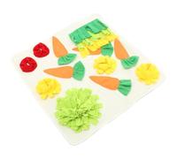 jojofuny Tapete de Alimentación Lenta Diseño Adorable para Conejos y Hámsteres, Juguete de Tela para Olfateo y Alimentación en Pequeñas
