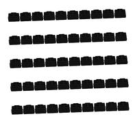 jojofuny Tapones Antipolvo de Silicona para Puerto Rj45, 50 Piezas, Negros, Flexibles y Elásticos, Protección de Conectores Ethernet para Oficina y Hogar, Cubierta Aislante para Interfaz