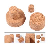 jojofuny Tapones de Corcho para Botellas de Vino Juego de 30 Unidades Cónicos Tamaños 22X18X20Mm 30X25X30Mm 48X43X30Mm y 63X57X20Mm Selladores Naturales para Conservación y