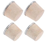 jojofuny Tapones de Madera para Botellas de Agua Caliente 4 Piezas 2 Grandes 2 Pequeños Corcho Natural para Hervidores de Agua Accesorios para Botellas y Uso Doméstico
