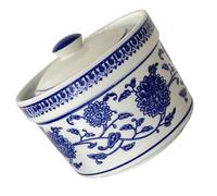 jojofuny Tarro de condimentos de porcelana celadón para cocina y restaurante, tarro para guardar sal y especias, cerámica, práctico y chic