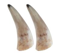 jojofuny Taza de Cuerno de Buey Natural 2 Piezas Artesanal Tamaño 13-15 CM Diseño Vikingo para Cerveza y Vino Decoración Rústica y Ergonómica para Uso Versátil Hogar y Eventos