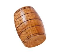 jojofuny Taza de Madera Tallada Tipo Barril 175 Ml para Bebidas Calientes y Frías, Resistente al Calor, Adecuado para Café, Leche y Cerveza en Hogar, Cafetería y Restaurante