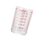 jojofuny Taza Medidora de Vidrio 90Ml Escala Roja Vaso para Preparar Café y Leche Taza de Café Medida Precisa para Uso Doméstico Cafeterías y Restaurantes