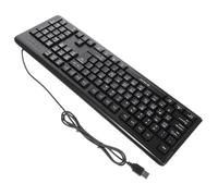 jojofuny Teclado Oficina USB Teclado Electrónico Caracteres Chinos Plug and Play
