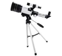 jojofuny Telescopio Astronómico 70Mm para Principiantes Refractor Ajustable con Portátil de Vidrio para Astronomía para Observación Nocturna Color Negro