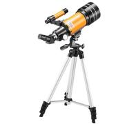 jojofuny Telescopio Astronómico Refractor para Observación Espacial con Trípode Portátil Ajustable para Uso Nocturno y Observación De Estrellas y Planetas