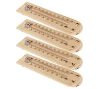 jojofuny Termómetro de Madera Natural para Vinoteca y Sala de Fermentación Medidor Ambiental Colgante 40°C a 50°C 4 Piezas para Casa Jardín y Elaboración de Cerveza