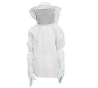 jojofuny Traje de Apicultura Transpirable 2 Piezas Guantes Largos Protectores y Sombrero Ventilado para Trabajo en Colmenas y Apicultura Segura