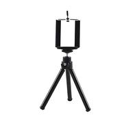 jojofuny Trípode Mini Móvil Extensible De Secciones para Teléfono y Tablet Soporte Compacto para Smartphone con Base Compatible para Cámaras Digitales y Celulares Color Negro
