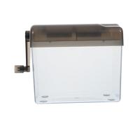 jojofuny Trituradora Manual Pequeña Portátil de Papel A6 Manivela, Cortador de Tiras de Plástico Ligero para Oficina y Sistema Financiero
