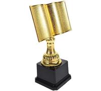 jojofuny Trofeo De Oro Tazas Trofeo En Forma De Libro Trofeo Ganador De Trofeo De Lectura Trofeos De Primer Premio Campeón Regalo Para Lectura Suministros